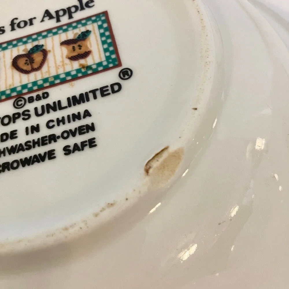 Tabletops Unlimited 1990's A is For Apple Soup Salad Bowls 8